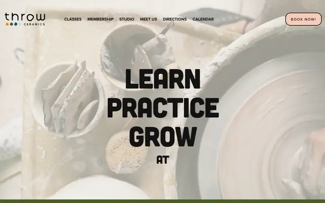 Screenshot of throwceramics.com