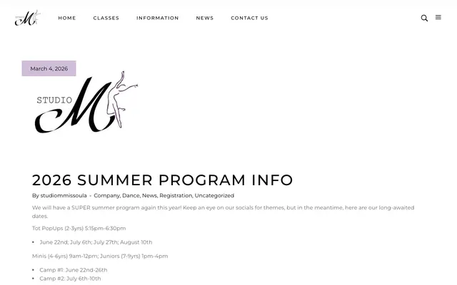 Screenshot of studiommissoula.com