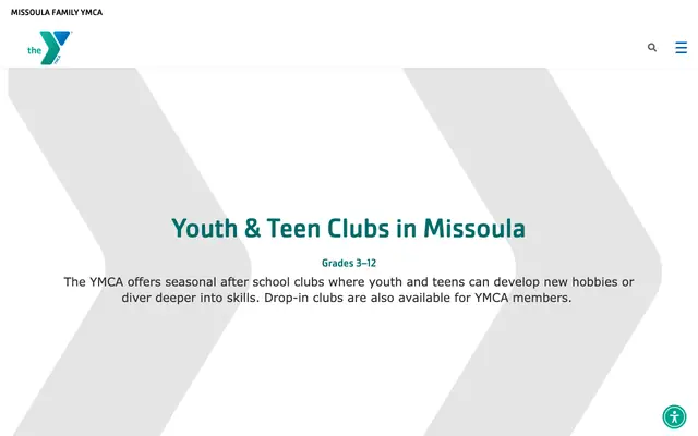 Screenshot of ymcamissoula.org