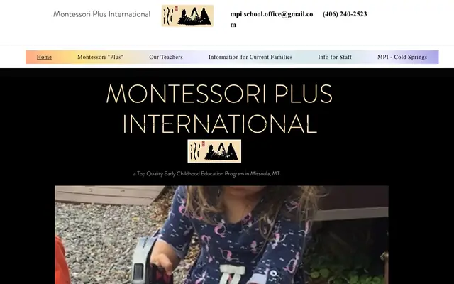Screenshot of montessoriplusinternational.com