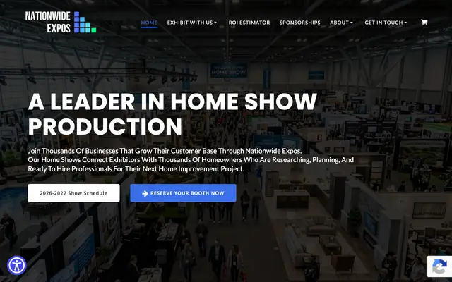 Screenshot of nationwideexpos.com