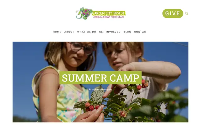 Screenshot of gardencityharvest.org
