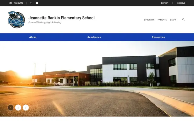 Screenshot of jeannetterankin.mcpsmt.org