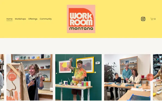 Screenshot of workroommontana.com