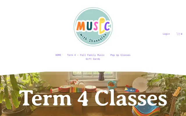 Screenshot of musicwithshannalee.com