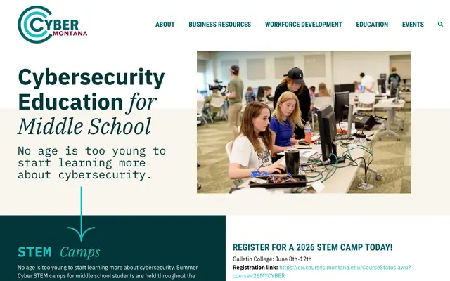 Screenshot of cybermontana.org