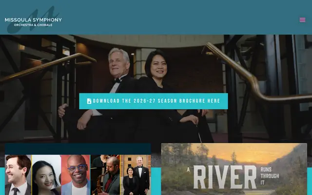 Screenshot of missoulasymphony.org