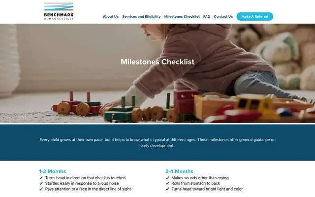 Screenshot of benchmarkmtmilestones.com