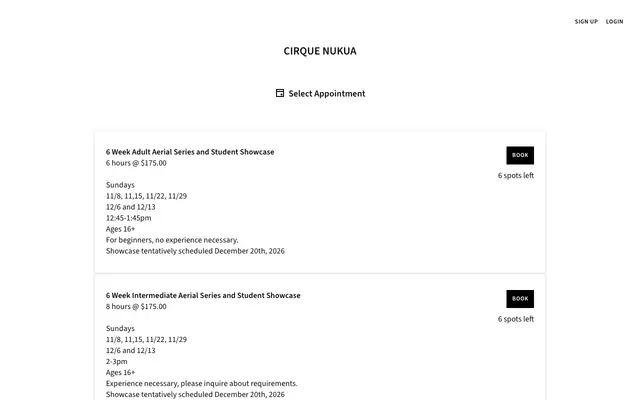 Screenshot of cirquenukua.as.me