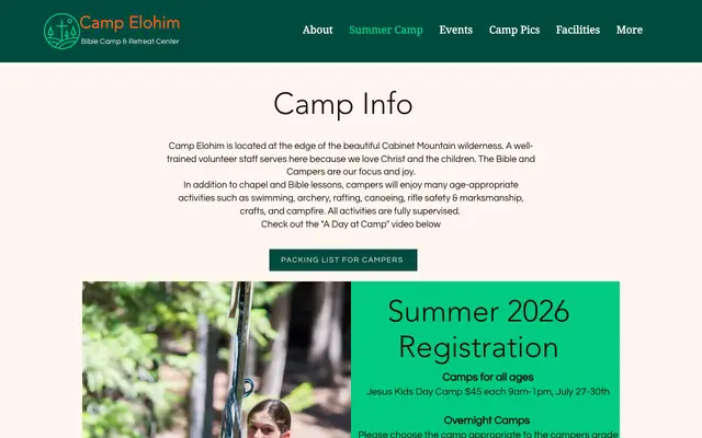 Screenshot of campelohim.com