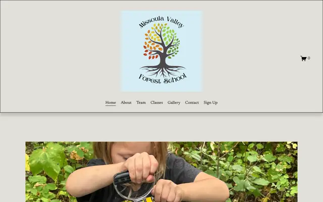 Screenshot of missoulavalleyforestschool.com