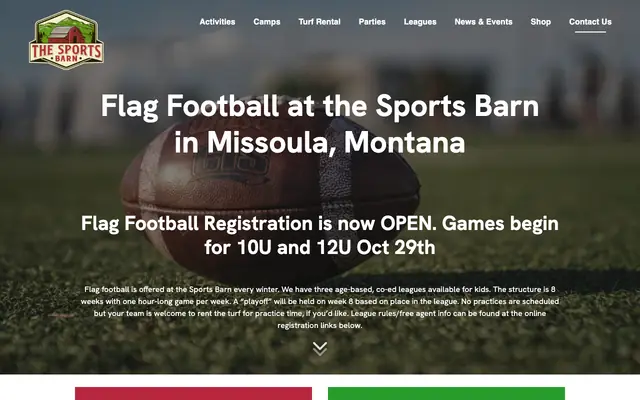 Screenshot of missoulasportsbarn.com