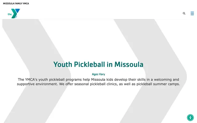 Screenshot of ymcamissoula.org