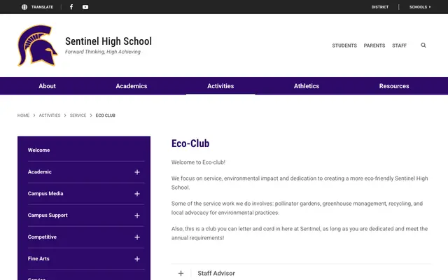 Screenshot of sentinel.mcpsmt.org