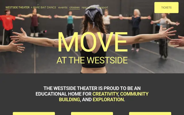 Screenshot of thewestsidetheater.com