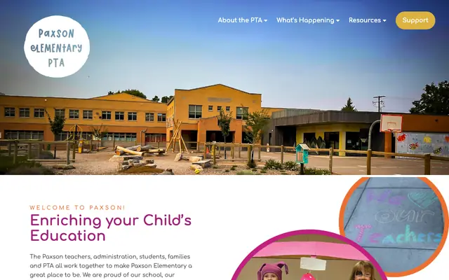 Screenshot of paxsonpta.org