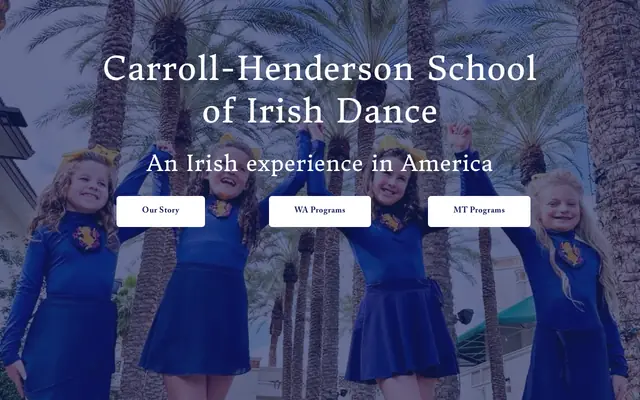 Screenshot of chirishdance.com