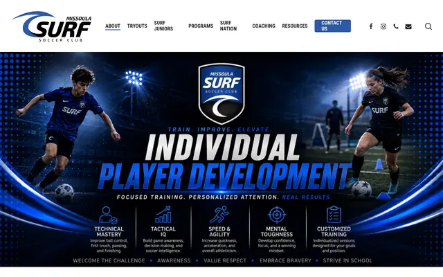 Screenshot of missoulasurf.com