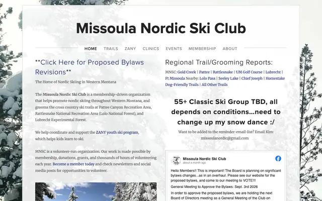 Screenshot of missoulanordic.org