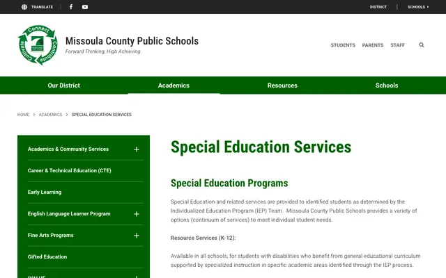 Screenshot of mcpsmt.org