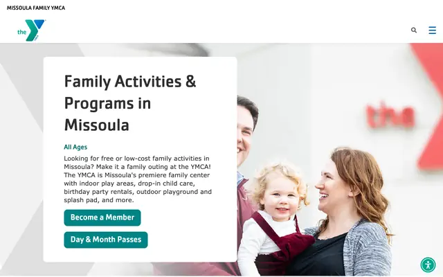 Screenshot of ymcamissoula.org