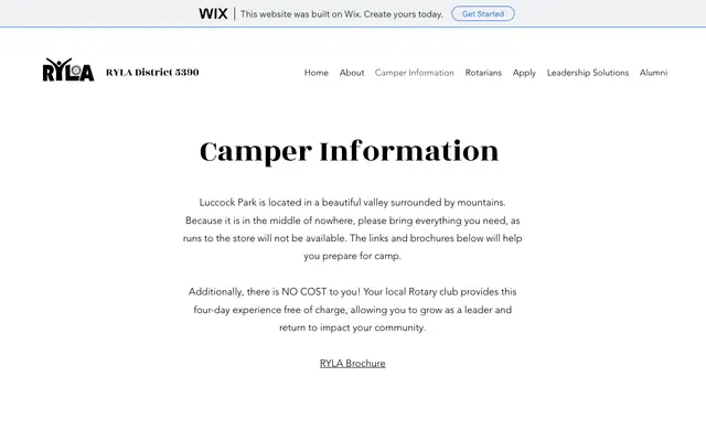 Screenshot of montanaryla.wixsite.com