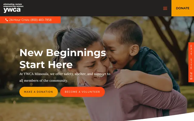 Screenshot of ywcamissoula.org