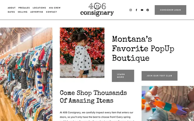 Screenshot of 406consignary.com
