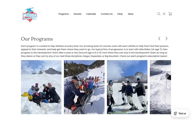 Screenshot of missoulafreestyle.com