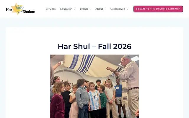 Screenshot of missoulaharshalom.org