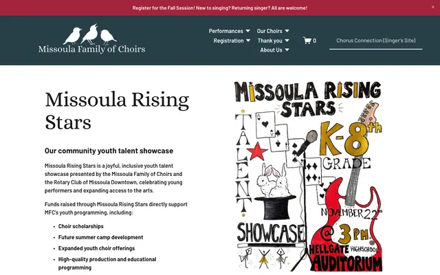 Screenshot of missoulachorus.org