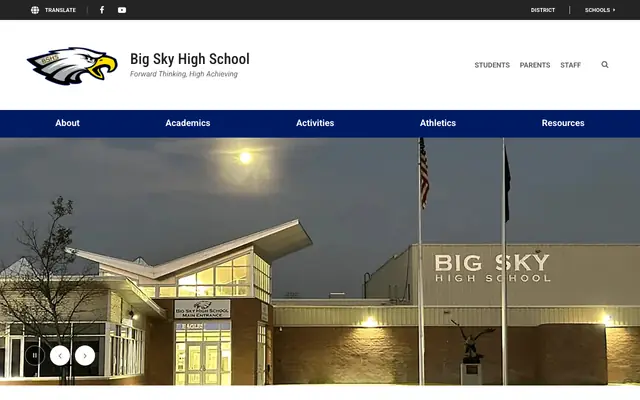 Screenshot of bigsky.mcpsmt.org