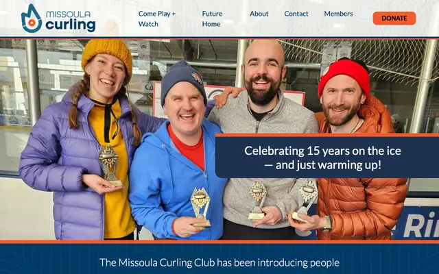 Screenshot of missoulacurling.org