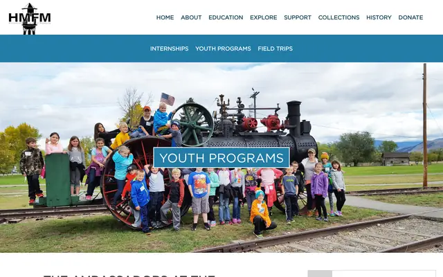 Screenshot of fortmissoulamuseum.org
