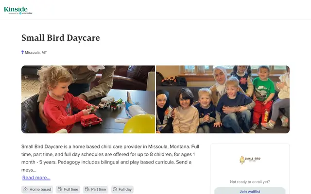 Screenshot of kinside.com