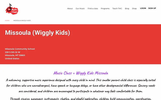 Screenshot of themusicclass.com