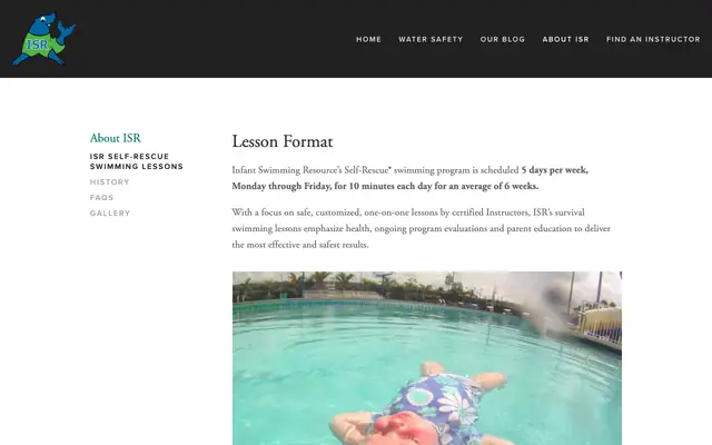 Screenshot of montanainfantswim.com