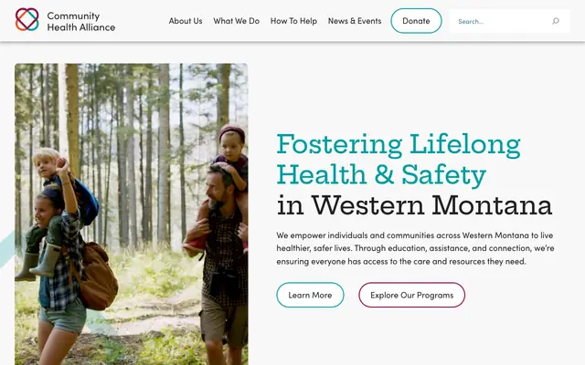 Screenshot of communityhealthwmt.org