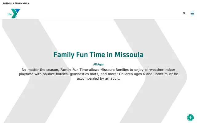 Screenshot of ymcamissoula.org