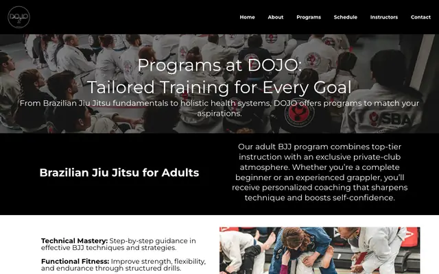 Screenshot of dojousa.co