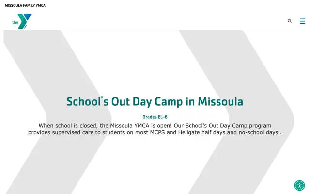Screenshot of ymcamissoula.org
