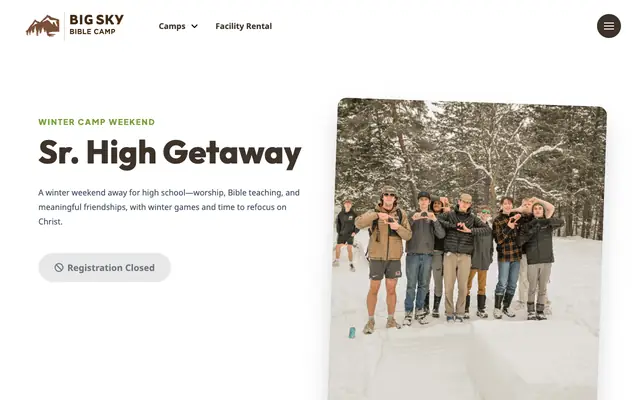 Screenshot of bigskybiblecamp.org