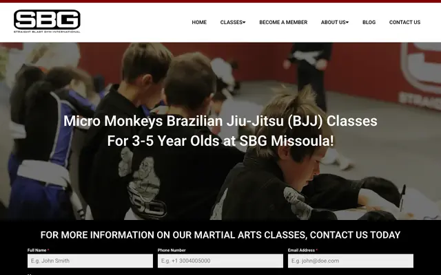 Screenshot of sbgmissoula.com