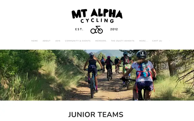 Screenshot of mtalphacycling.org