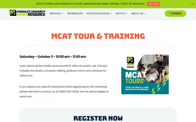 Screenshot of mcat.org