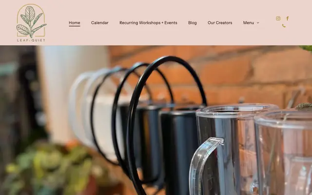 Screenshot of leafandquiet.com