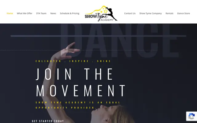 Screenshot of showtymeacademy.com