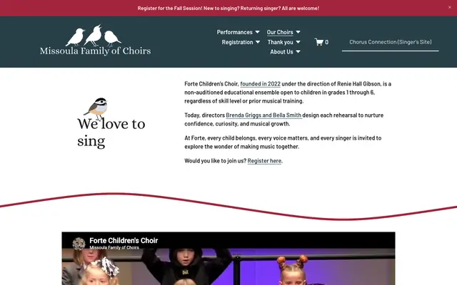 Screenshot of missoulachorus.org