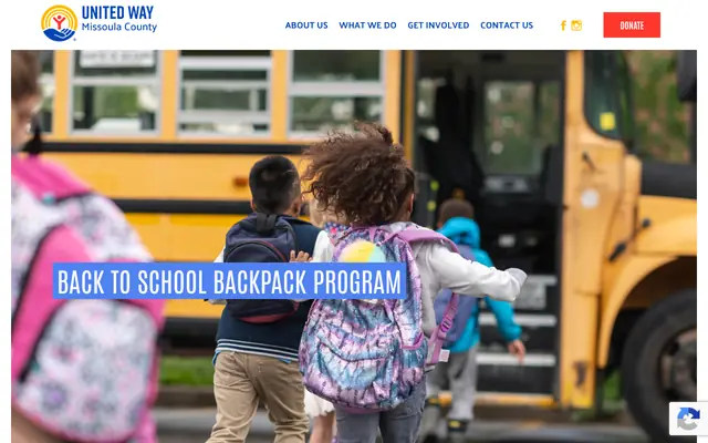 Screenshot of missoulaunitedway.org