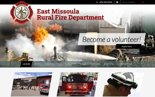 Screenshot of eastmissoulafire.org